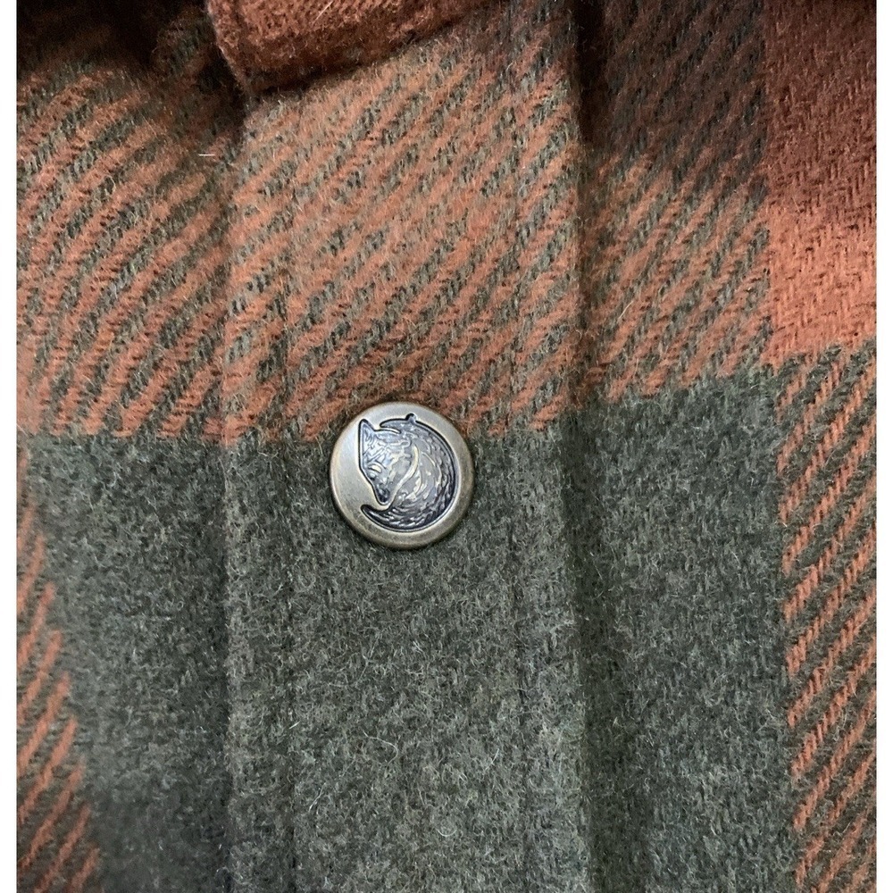 Fjallraven Canada Shirt in Autumn Leaf-Laurel Green Men's M Wool Blend Shacket - Picture 5 of 16